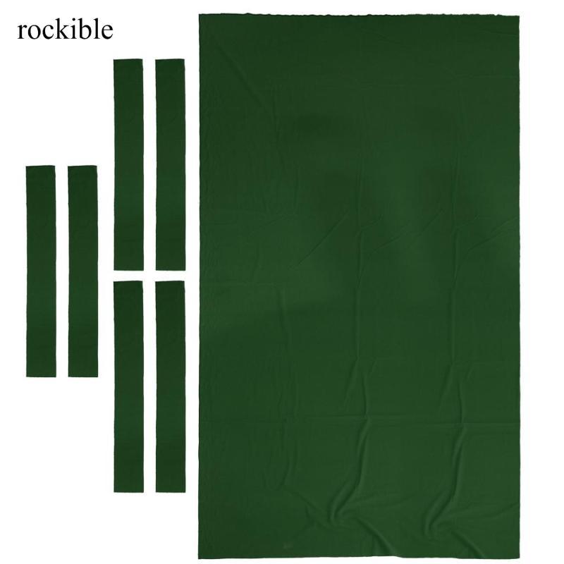 Rockible 9ft Bền Worsted Pool Table Vải 9x5ft Bida nỉ + Dải đệm