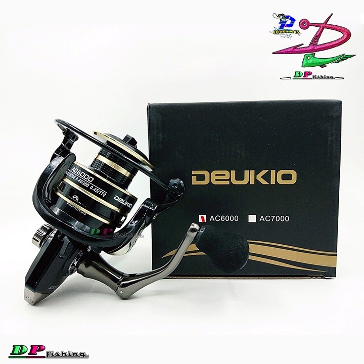 Máy cuộn dây câu kim loạiMáy câu cá DEUKIO AC đủ các size 3000 -> 7000