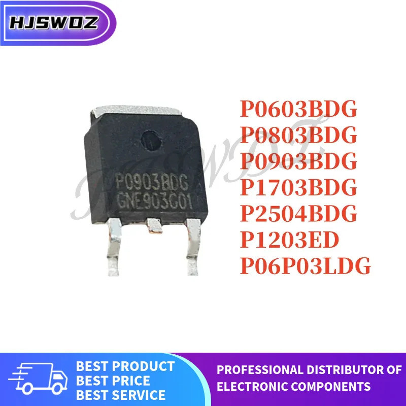 10 CÁI 100% P2504BDG P0903BDG P1703BDG P06P03LDG P1203ED P0803BDG P0603BDG TO-252 MOS Tube mos chip 