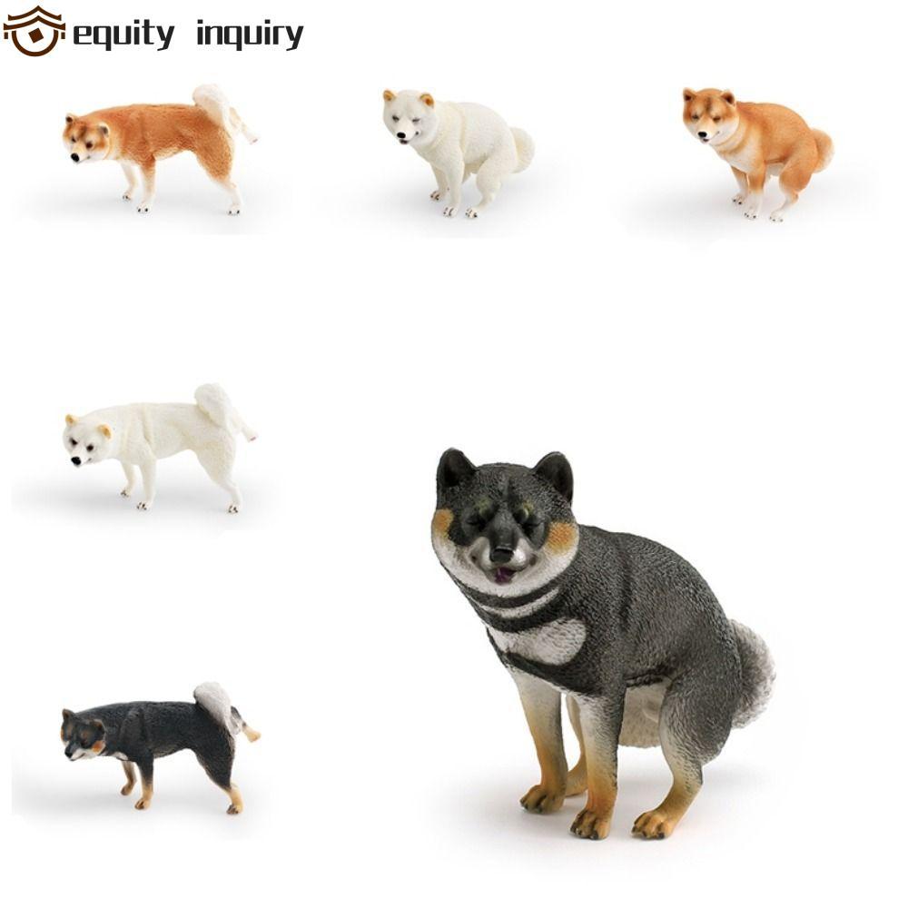 THIẾT BỊ YÊU THÍCH Shiba Inu Bức Tượng, Mô Phỏng Chó Pug Mô Hình Động Vật, Chó Con Giáo Dục Thú Cưng