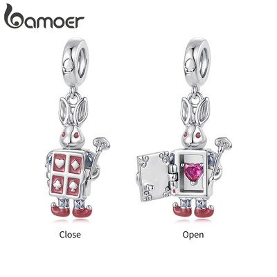 Bamoer Charms Hạt Thỏ Lính DIY Vòng Tay, Quà Tặng Cho Nữ