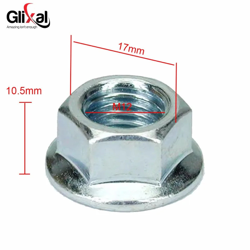 Đai ốc biến thể phía trước Glixal GY6 50cc 125cc 150cc cho 139QMB 1P39QMB 152QMI 157QMJ Xe tay ga Tr