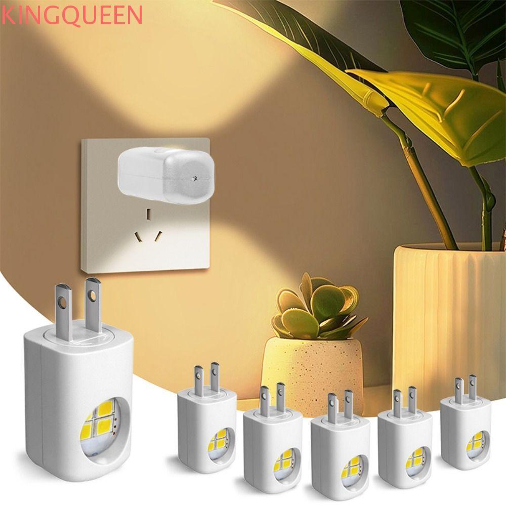 Đèn ngủ tường KINGQUEEN, Cảm biến tự động Dusk To Dawn LED Light Plug, Plug In Lamp LED Technology W