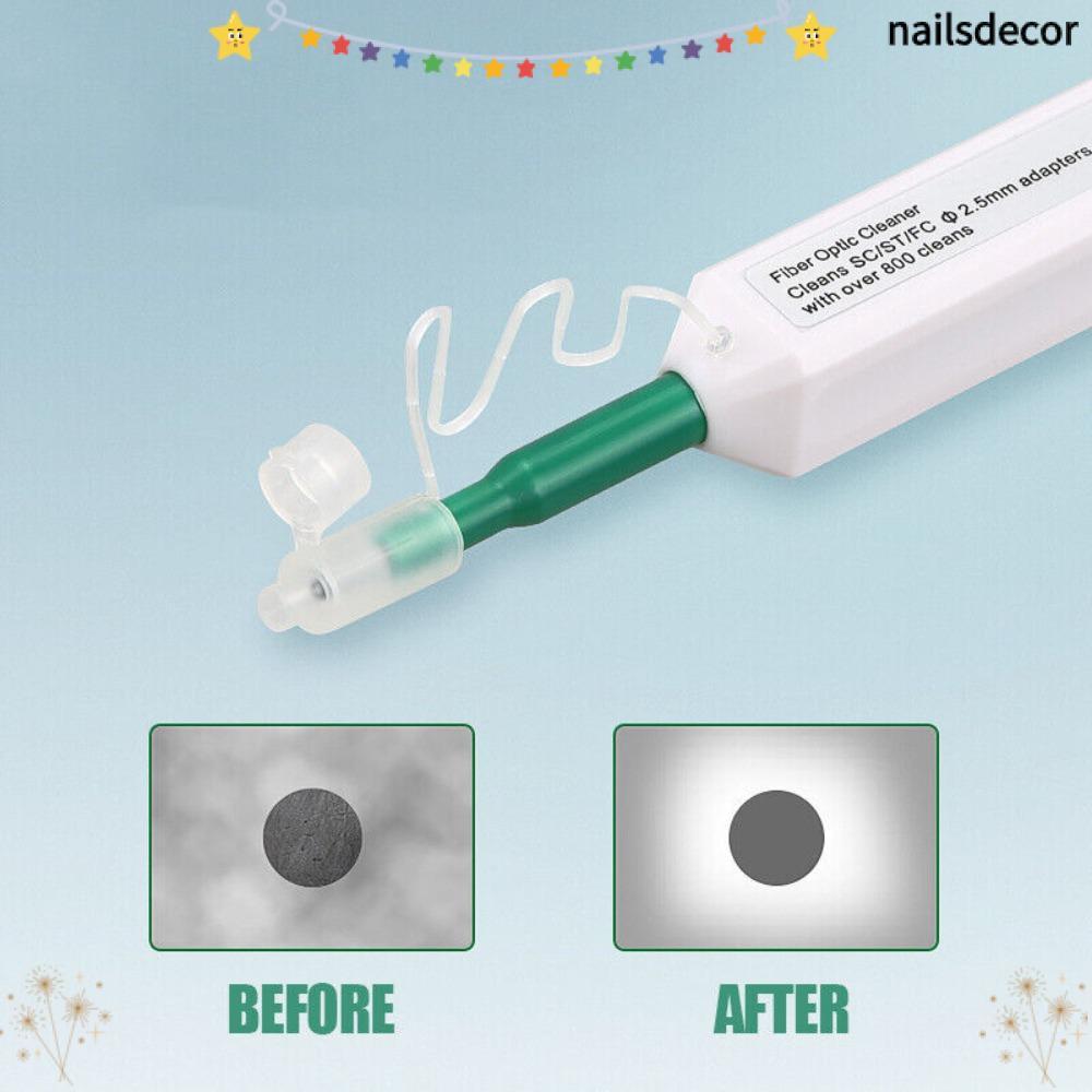 NAILSDECOR Fiber Optic Cleaner Pen Type Fiber Optic Universal ST End Face Cleaning