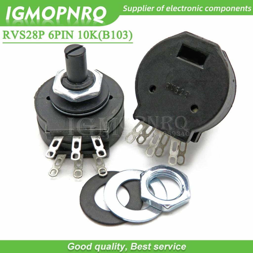 5 Chiếc RVS28P-B103 2W 10K Bộ Phận Máy Hàn RVS28 B103 6PIN Máy Hàn Điện Mới Chính Hãng Máy Chiết Áp