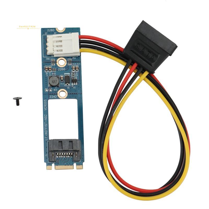 M.2 NGFF SATA sang 7 Pin SATA3 Card 7Pin SATA3.0 SSD Adapter Thẻ Chuyển Đổi Cho NGFF 2242 2260 2280 