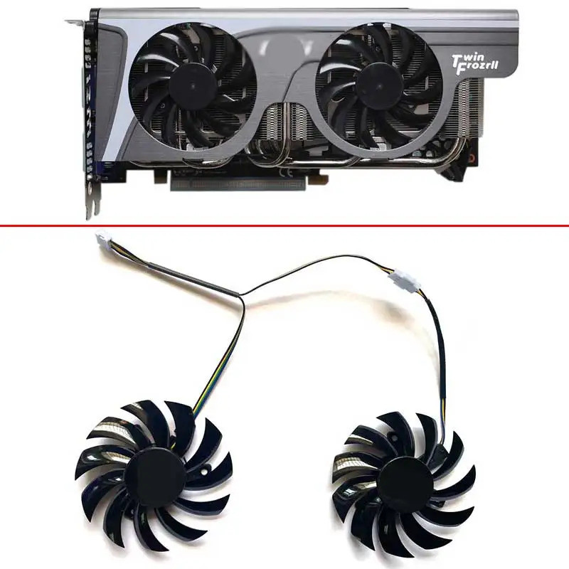 Quạt làm mát MỚI 75mm 4pin PLD08010S12HH GTX770 GPU FAN cho MSI GTX 580 / 570 / 560 / 560ti / 480 / 