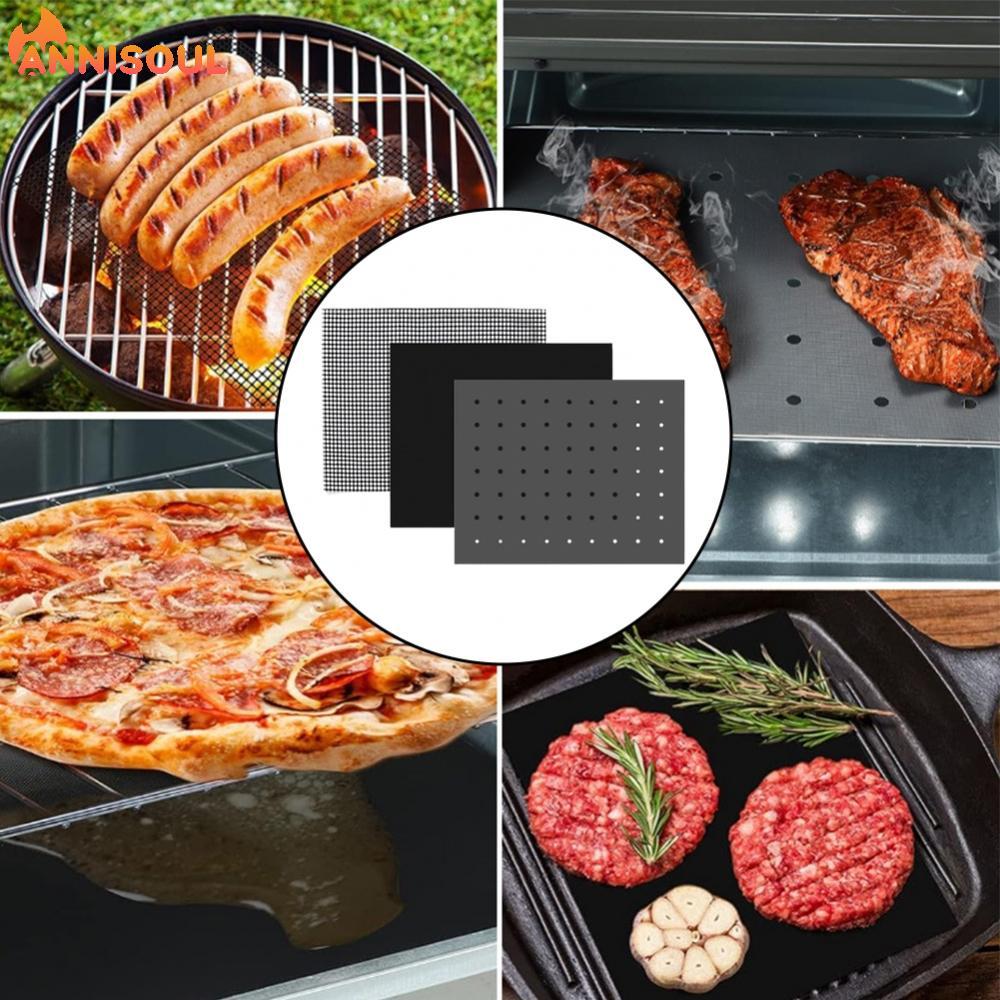[NISO]Air Fryer Oven Liners 6 Pack Reusable Non Stick Mats for Effortless Food Release