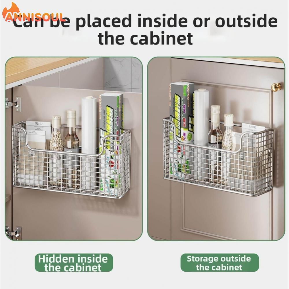 [NISO]Cabinet Organizer Metal Construction Ventilated Mesh Hooks For Cabinet Door