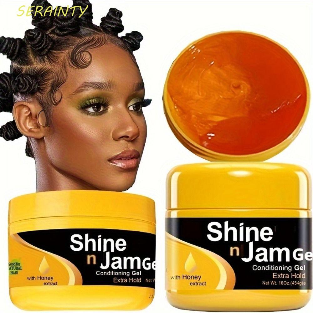 Kem định hình SERAINTY, Điều hòa Edge Control Extra Hold Conditioning Braiding Gel, Smooths Dưỡng ẩm