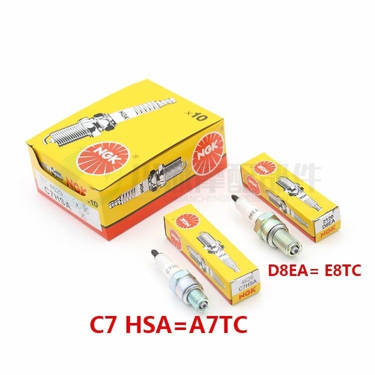 Xe Máy Nam NGK Bugi C7HSA A7TC D8EA D8TC Bàn Đạp Xe Ba Bánh Đa Năng Bugi / 4.29