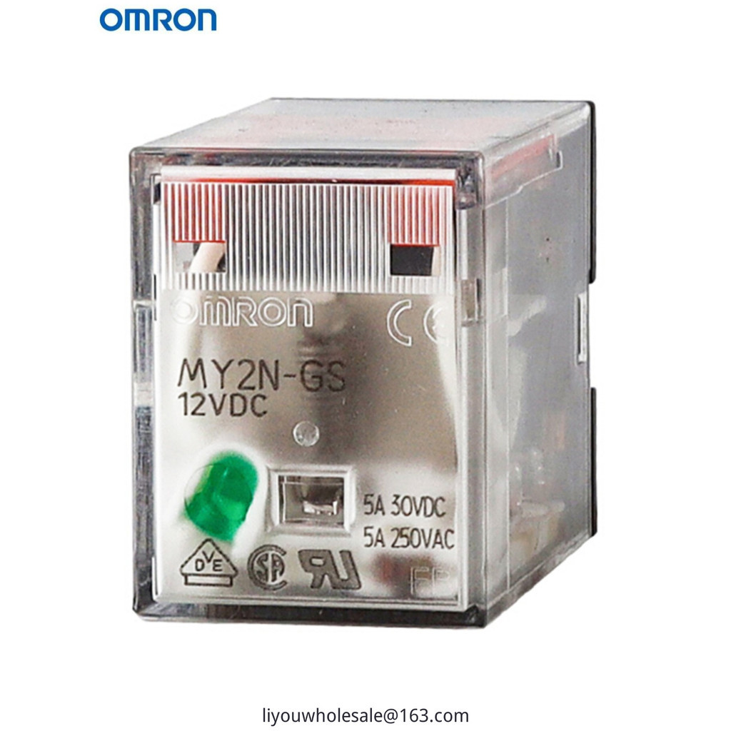 Rơle giữa Omron MY2N-GS-R DC24V MY4N-GS AC220 LY2N-J 24V 12V