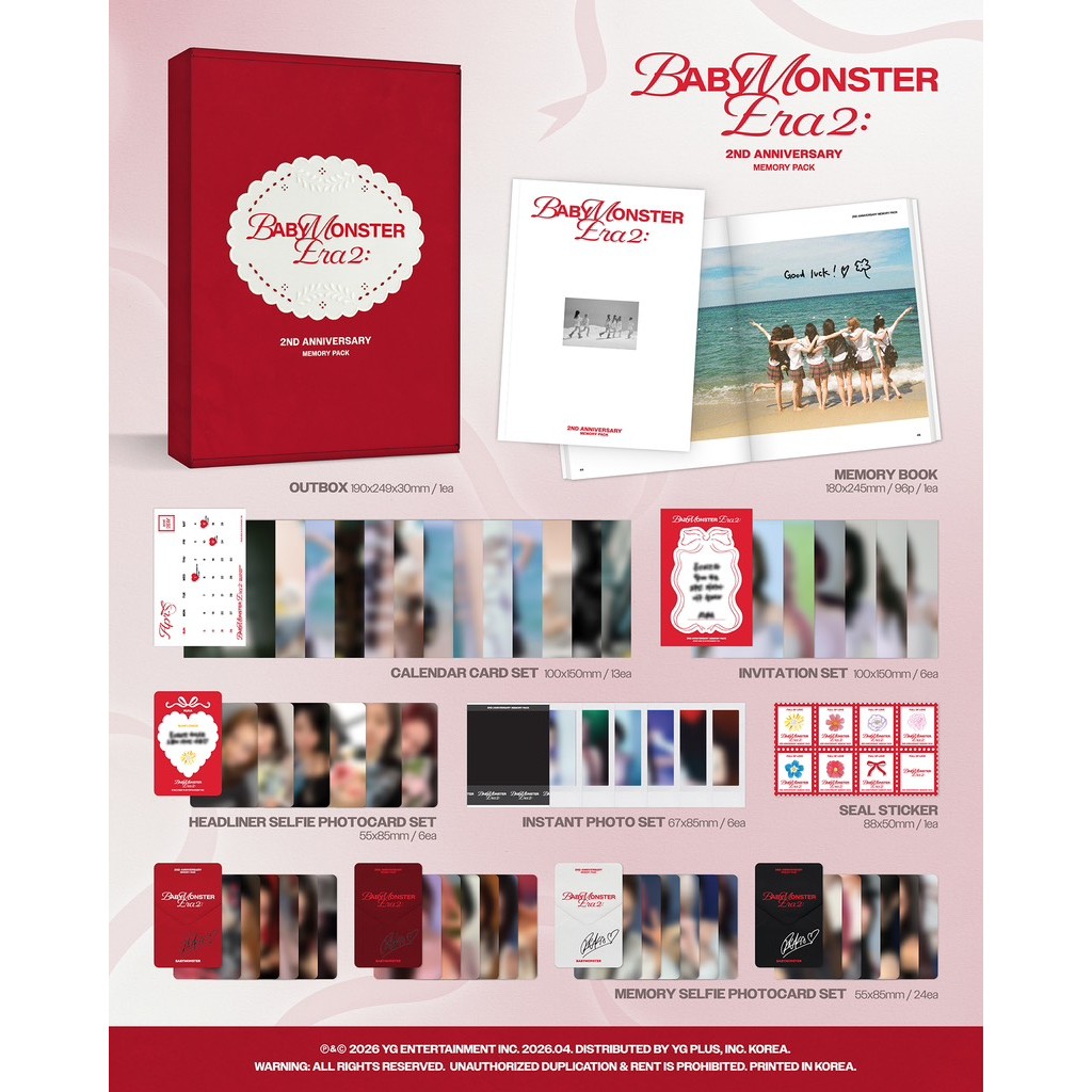 Pre-order BABYMONSTER : ERA II | BABYMONSTER 2nd Anniversary Memory Pack