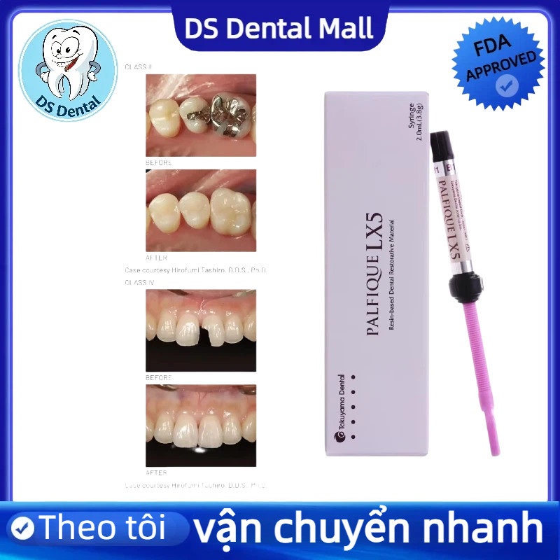 Tokuyama PALFIQUE LX5 Nhựa Composite Phục Hồi Nha Khoa Cao Cấp Sửa Chữa Thẩm Mỹ Nhựa 3.8g A1 A2 A3 O