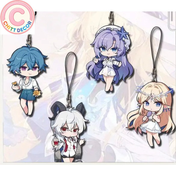 Wuthering Waves Mini Acrylic Phone Charm - Brant, Zanni, Cantarella & Cartethyia Fan-Made Gift