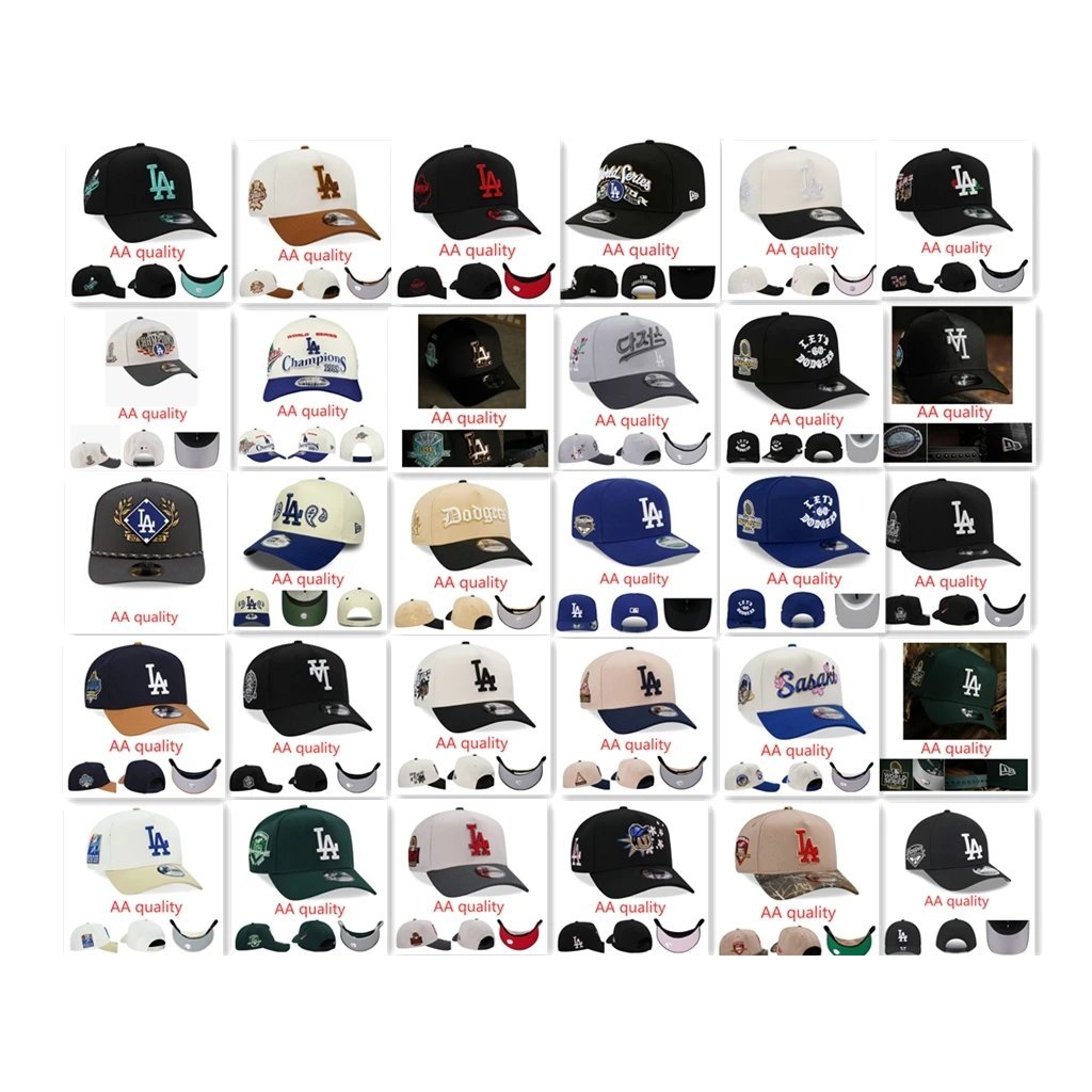 Dodgers Dodgers Championship Cap LA Peaked Cap Mũ Trắng Sox Mũ Điều Chỉnh Mũ Bóng Chày Nam Nữ Mũ Chố