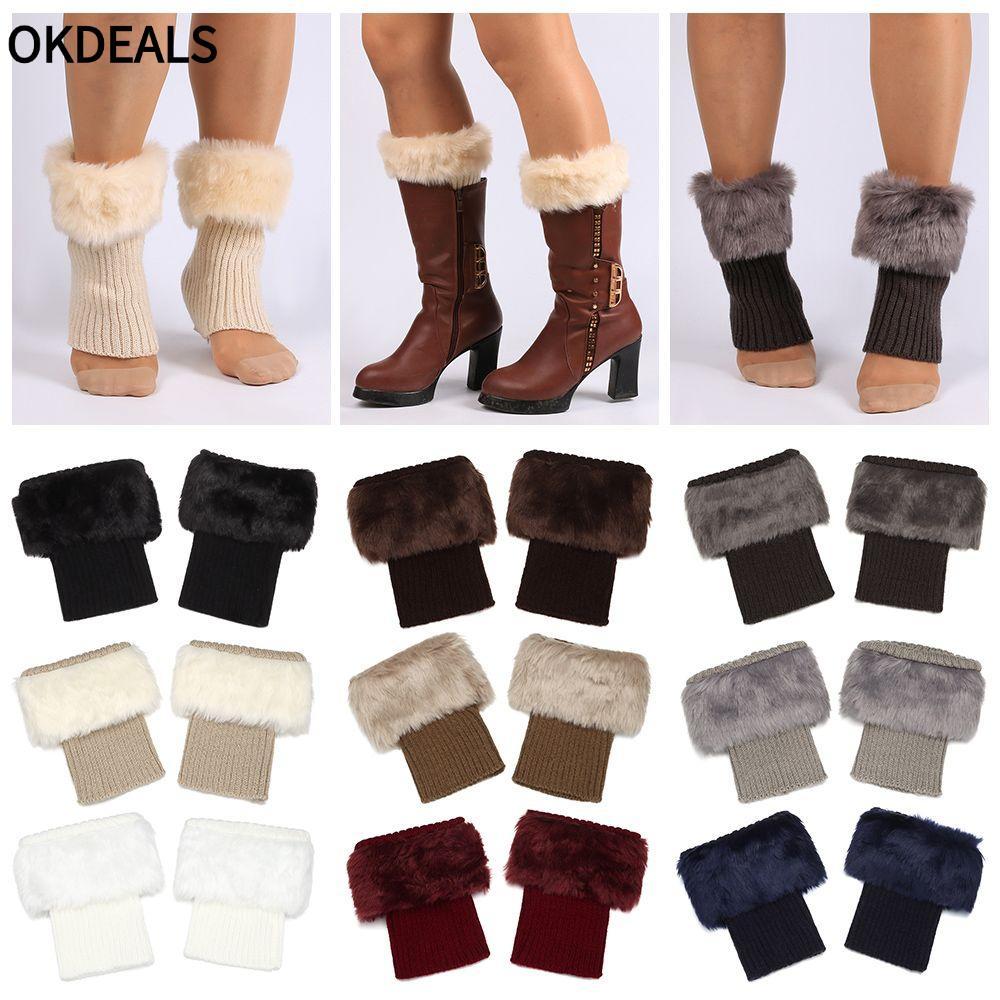 Tất Boot OKDEALS Màu Trơn Giày Boot Thời Trang Bé Gái