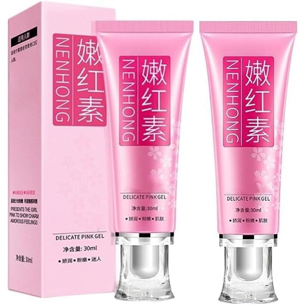 2PC Pink Lips & Núm Vú Cream, Skin Face Body Cream Pink Lips Armpit Private Part Gel Intimate Cream 