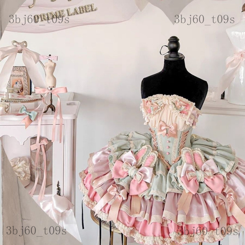 Váy Lolita Váy kiểu Pháp phong cách Lolita với vẻ đẹp ngọt ngào, lãng mạn, váy công chúa xù xì. loli