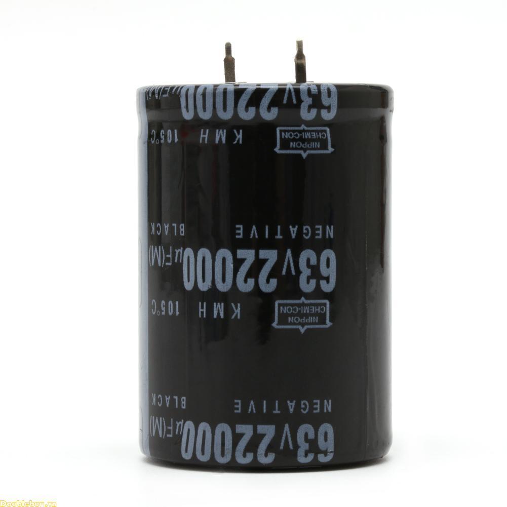 Doublebuy 22000UF 63V Tụ điện điện phân tần số cao có tuổi thọ cao Tụ điện bền