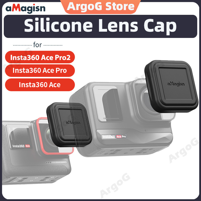 aMagisn Nắp Ống Kính Silicone cho Insta360 Ace Pro 2/Pro/Ace Phụ Kiện Ace Pro 2