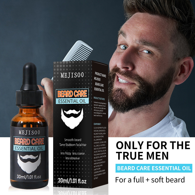 All English MEJISOO Beard Care Essential Oil 30ml Nam Râu Hair Beard Care Liquid JKGG