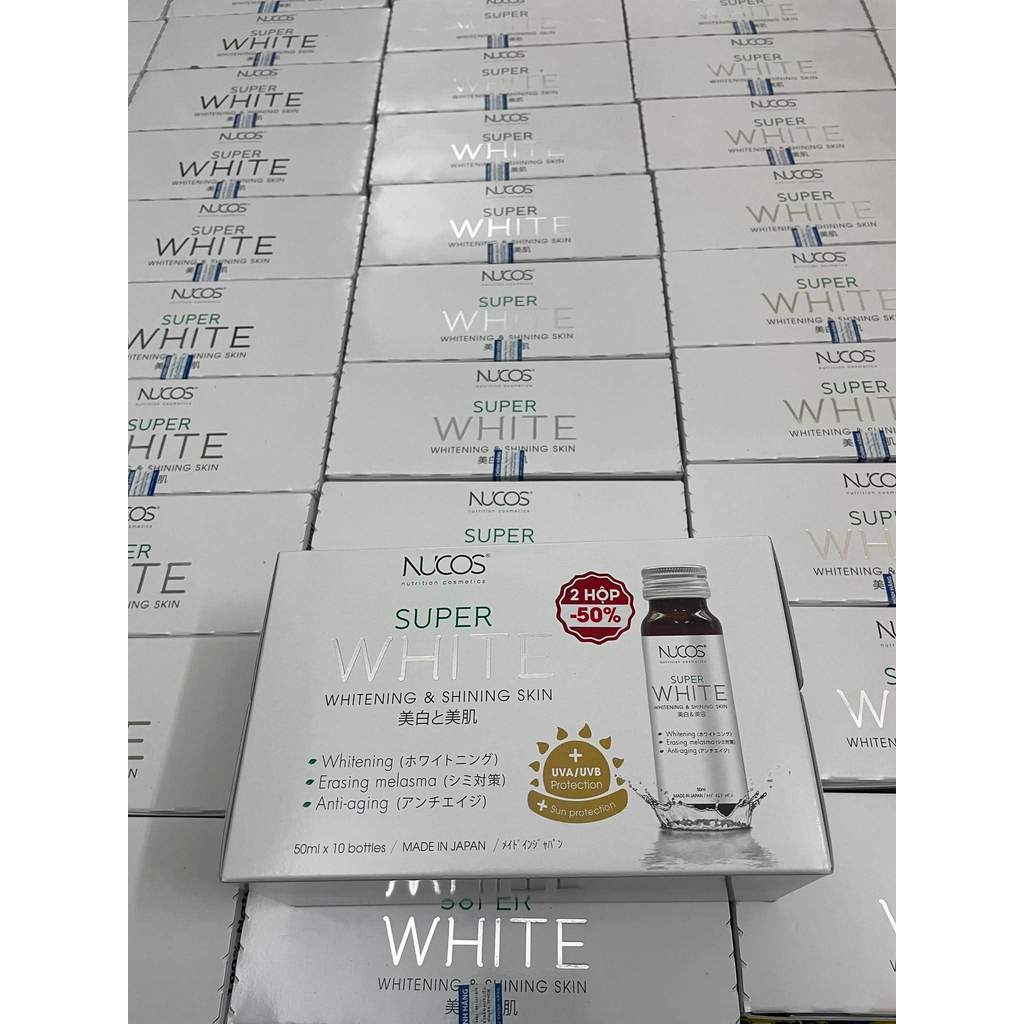 NƯỚC UỐNG BỔ SUNG COLLAGEN LÀM SÁNG DA NUCOS SPA 10.000 SKINTHERAPY COLLAGEN DRINK (HỘP 10 CHAI X 50