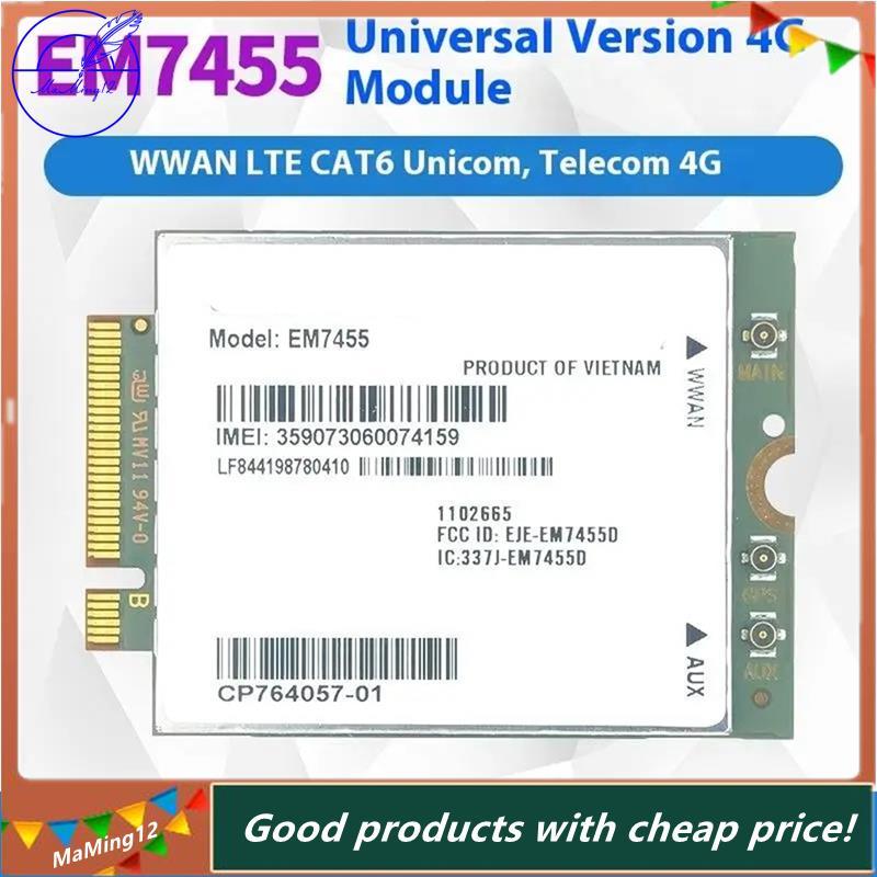 [MaMing] THẺ 4G 300Mbps WWAN không dây EM7455 1103582 MODULE FDD / TDD LTE Cat6 NGFF M.2 4G cho máy 
