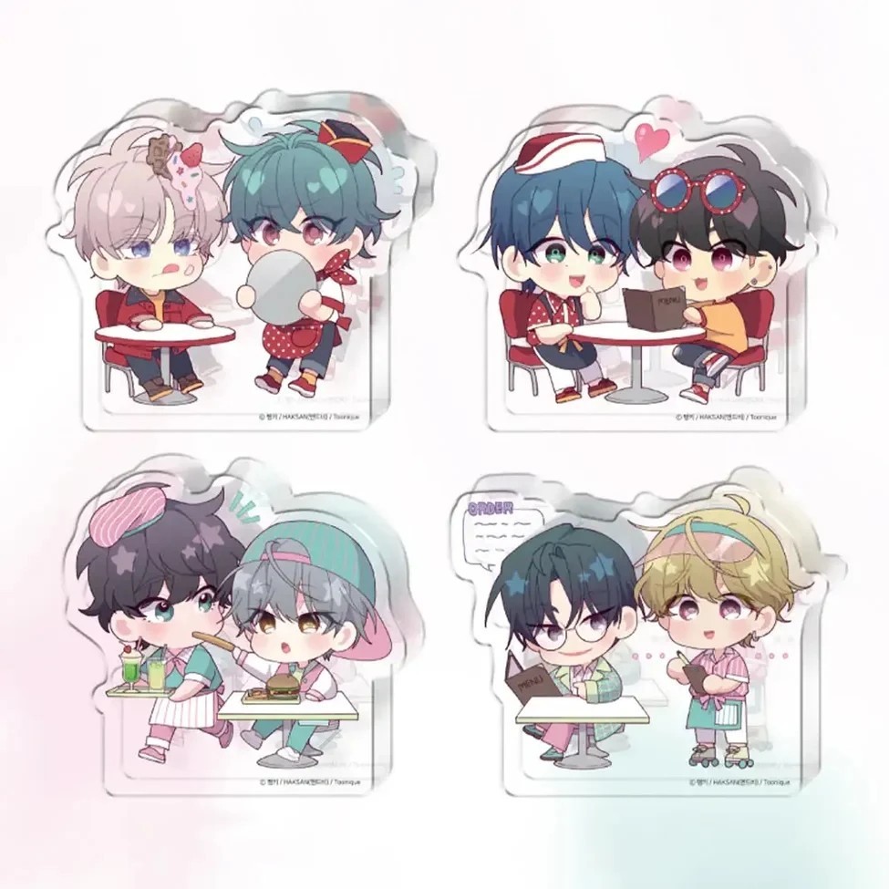 Standee Merry Marbling Robber Lover Mô Hình Acrylic Brick Trang Trí Bàn Học Phụ Kiện Manhwa Đam Mỹ M