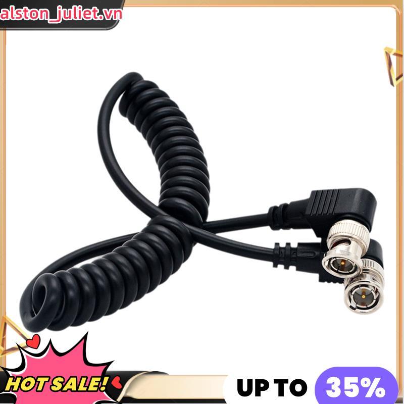 Cáp Video Cáp đồng trục Dây lò xo PU Dây lò xo PU sang góc phải BNC BNC sang cáp BNC sang BNC