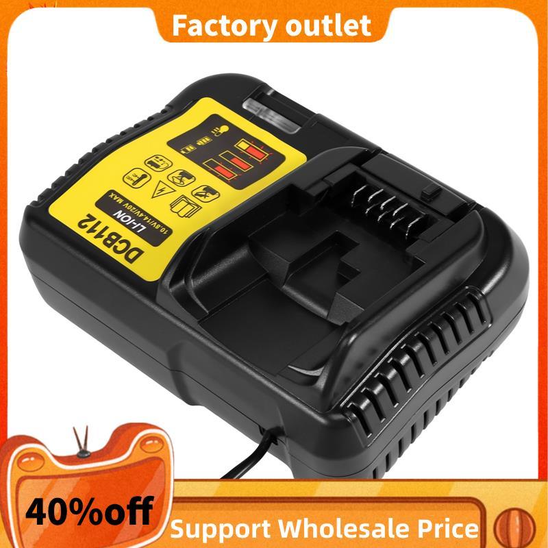 Bộ sạc pin Li-Ion Dcb112 cho 10.8V 12V 14.4V 18V Dcb101 Dcb140 Dcb105 Us Plug Đen