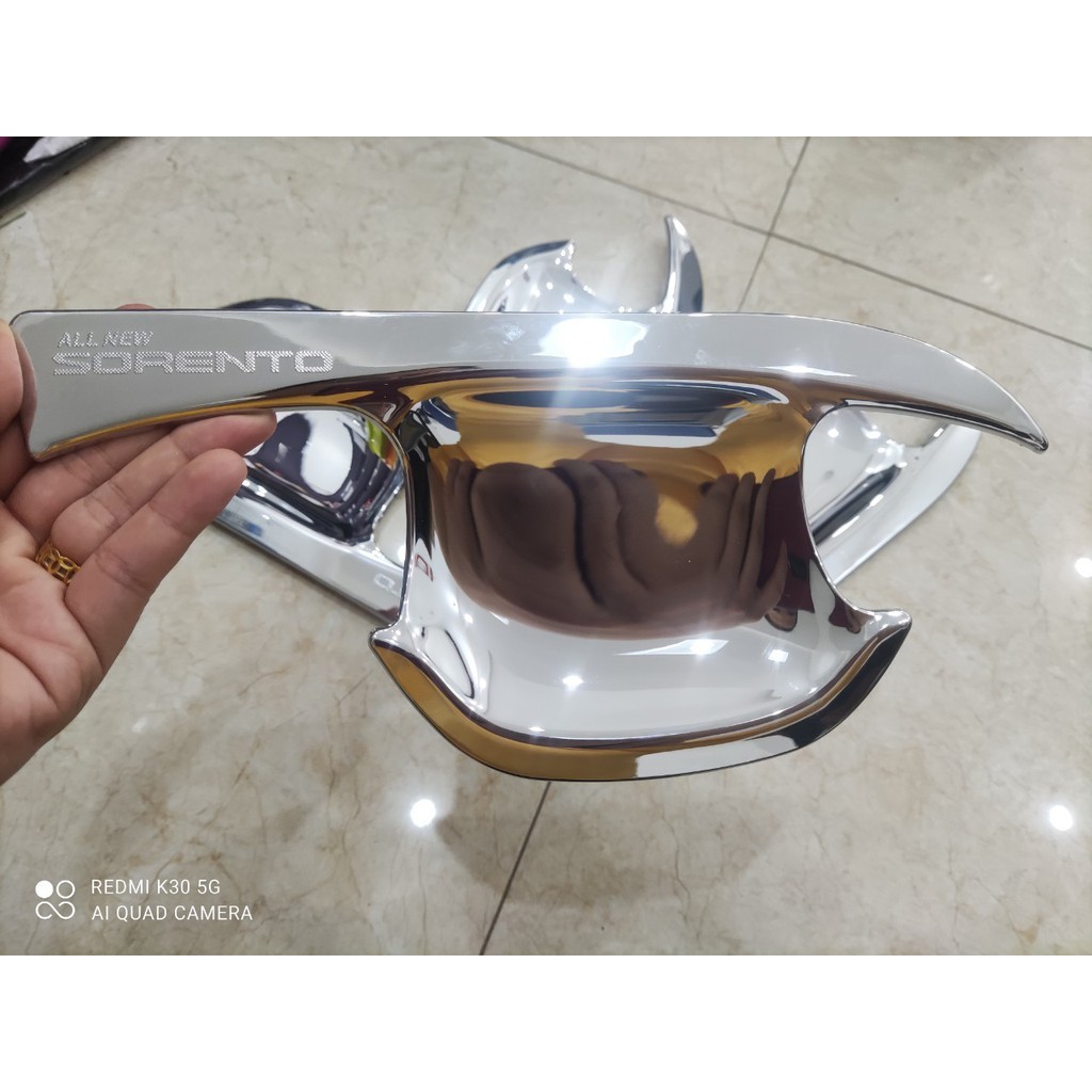 ☘️KIA SORENTO☘️Ốp hõm cửa xe Kia Sorento 2021 2022 2023 2024 mạ Crom Cao Cấp
