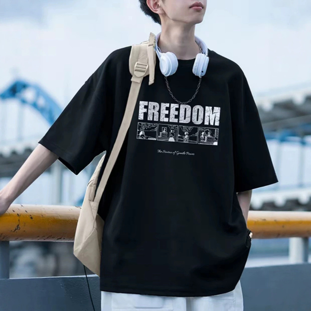 Japanese Short-Sleeved T-shirt Men's 2026 Summer New Pure Cotton American High Street Loose Casual H