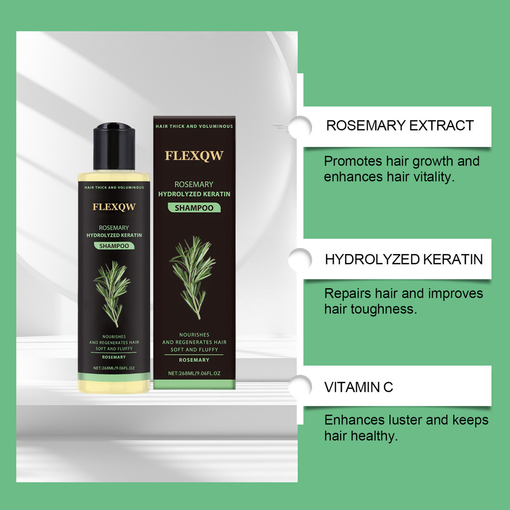 [herbotany] Rosemary Herbal Essence Shampoo Rosemary Herbal Scalp Nourishing Volumizing Anti-Hair Lo