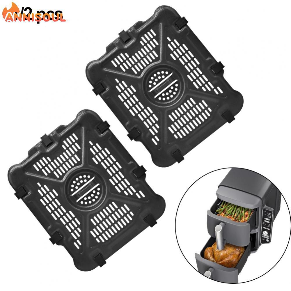 [NISO]Air Fryer Grill Pan Stainless Steel Enhanced Circulation Design Dishwasher Safe