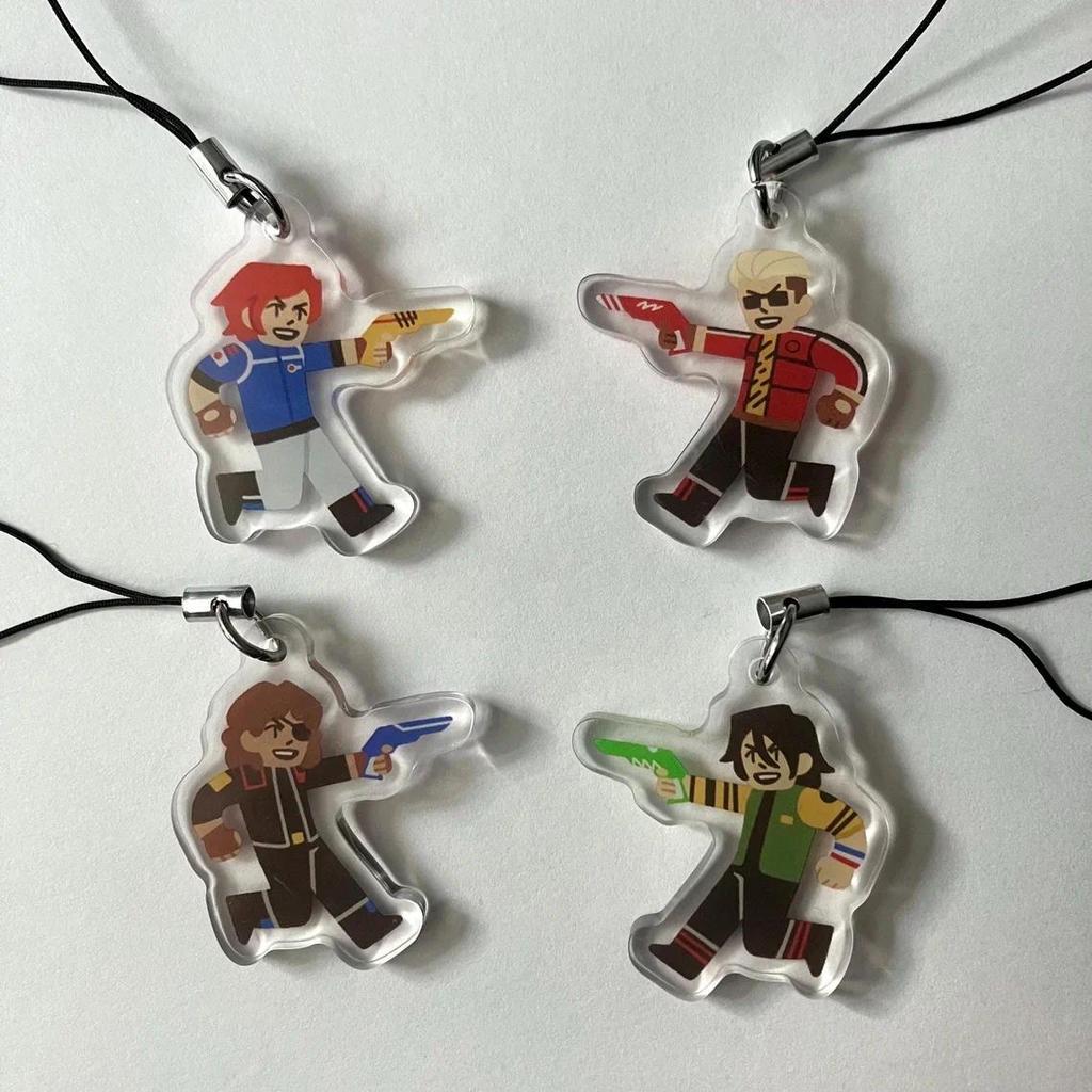 MCR Killjoys Acrylic Phone Charm - Cute PVC Phone Strap for Girls Cartoon Animal Phone Accessories