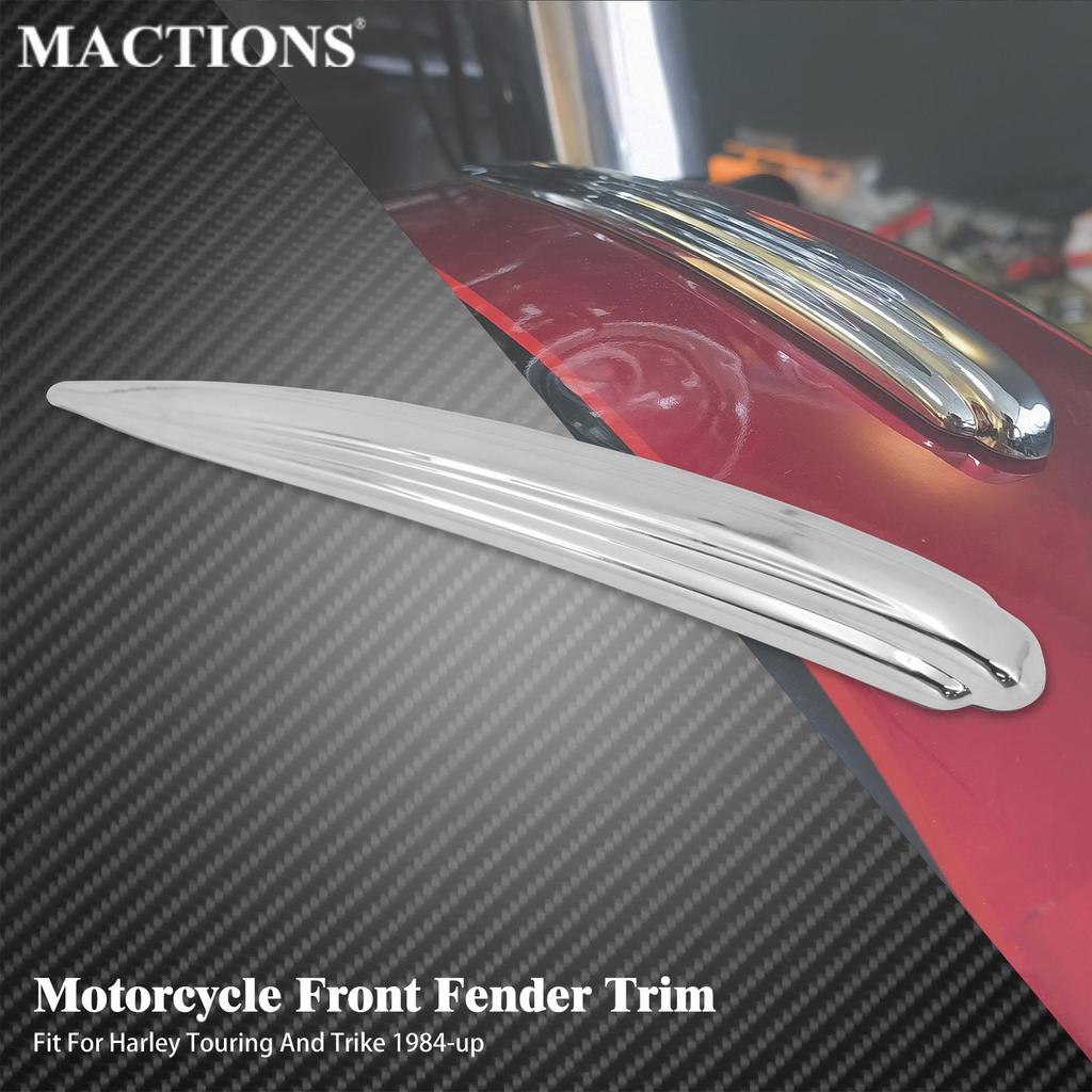 MAC Xe Máy Phía Trước Fender Viền Chrome Cho Harley Touring Road Glide FLTRX Street FLHX Sportster X