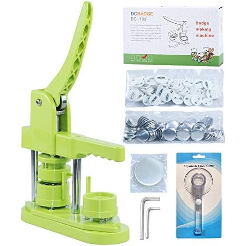 Button Maker Machine 58mm - (3rd Gen) Installation-Free 58mm(2.25in) DIY Pin Badge Button Maker Pres