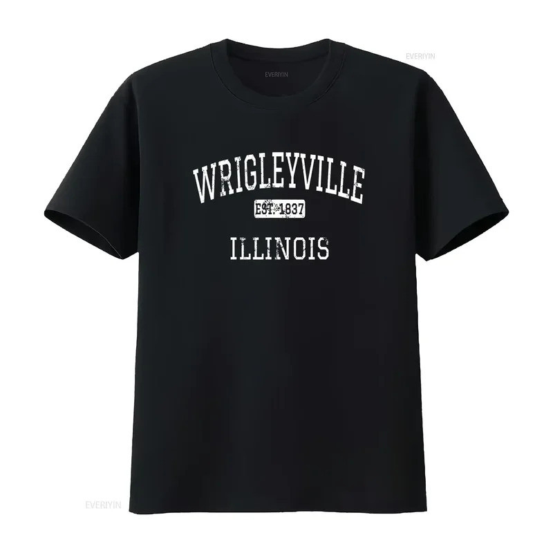 Áo thun cổ điển Wrigleyville Illinois Chicago IL