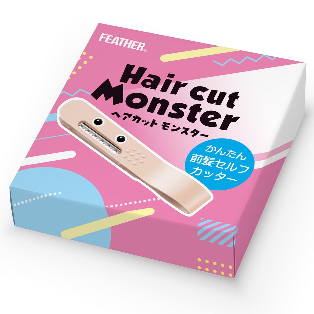 Chính hãng Feather Safety Razor Hair Cut Monster Easy Bang Self Cutter Đóng hộp 1 miếng