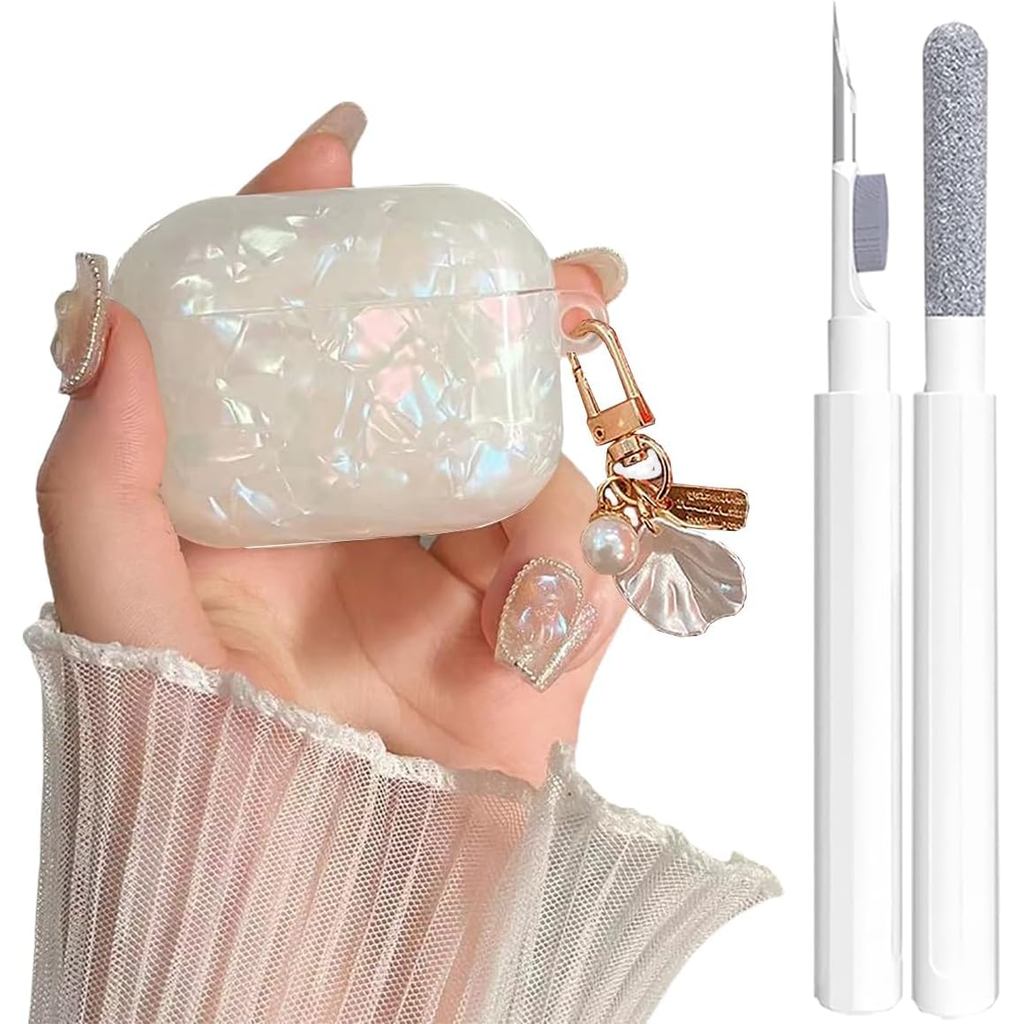 OTOPO cho Vỏ Airpod Pro 3 Gen dễ thương Girl Women 2025 với bộ dụng cụ làm sạch, họa tiết vỏ lấp lán