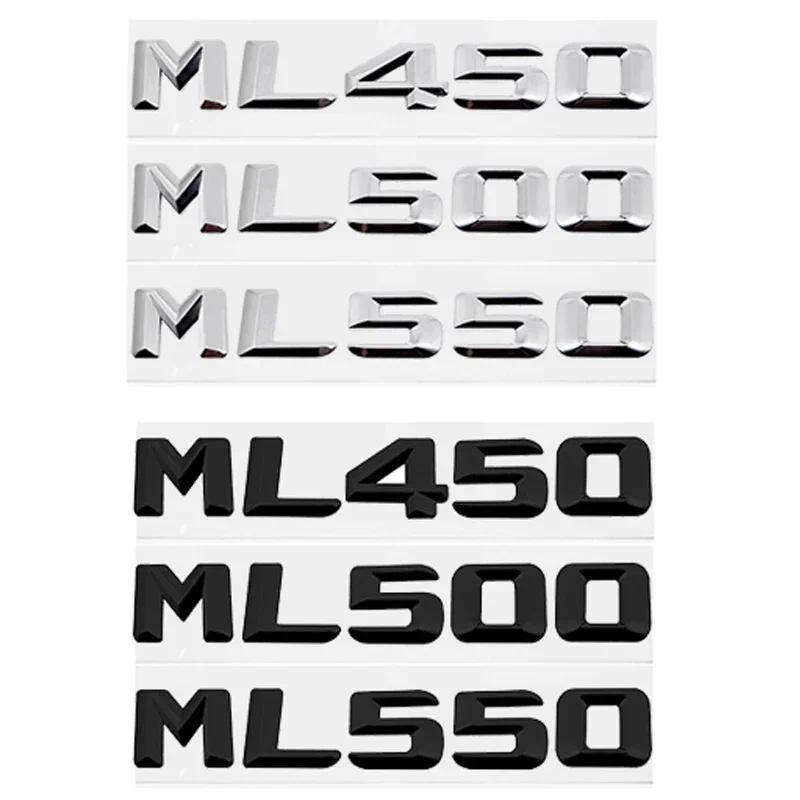 3D Xe Phía Sau Huy Hiệu Đuôi Hộp Số Chữ Decal Trang Trí Cho Xe Mercedes Benz ML450 ML500 ML550 Sửa Đ