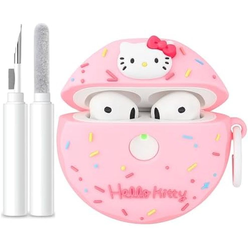 Compatible with AirPods 4 Case Cover 2024 with Cleaning Kit,Cartoon Kawaii for AirPods 4th Generatio