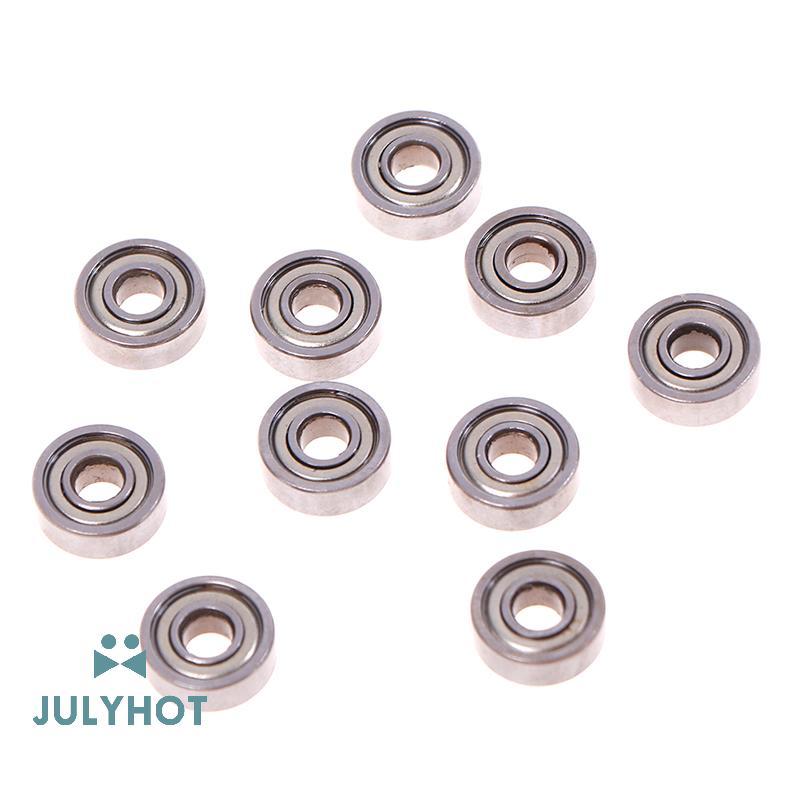 COOL 10 chiếc 5 * 14 * 5mm rãnh sâu hình cầu thép carbon thu nhỏ vòng bi 605ZZ vn