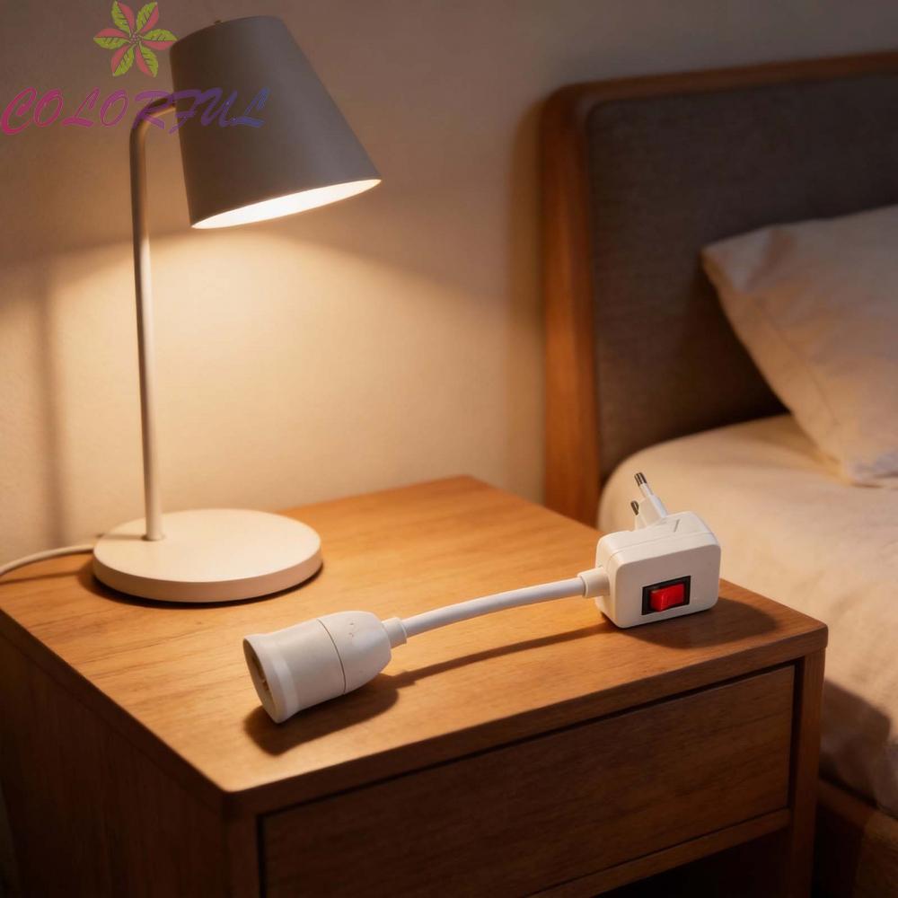 E27 Lamp Holder Built-in Switch Flexible Power Cord 220V Plug-in Lamp Converter
