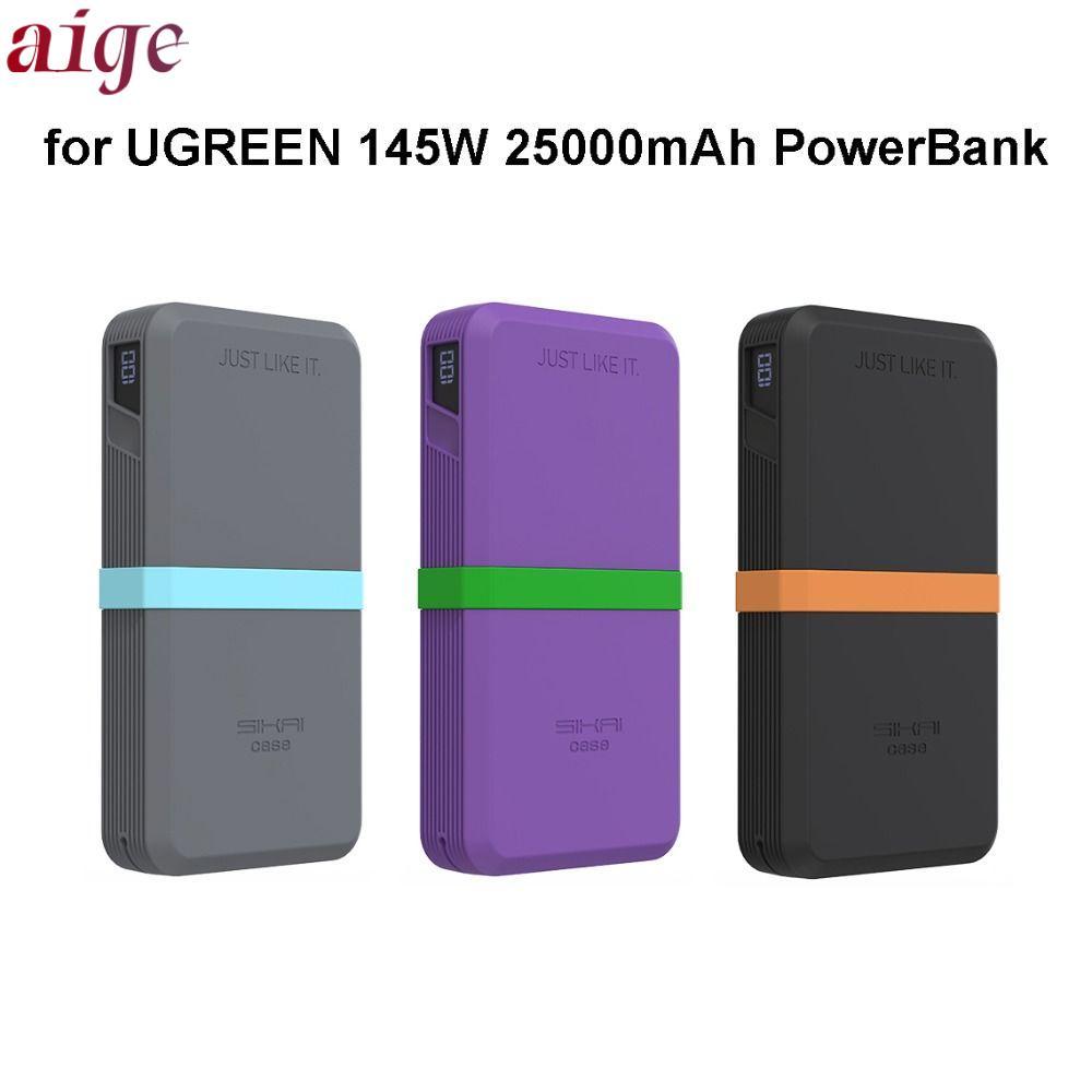 AIGE Silicone, Chống Sốc Chống Bụi Bảo Vệ, Mềm Di Động Mang Theo Cho UGREEN 145W 25000mAh Power Bank
