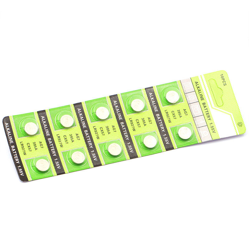 Pin Nút AG7 Bán Chạy Nhất LR927 Điện Tử LR57 Pin Nút Alkaline Pin 395 (10 Chiếc) 399 395