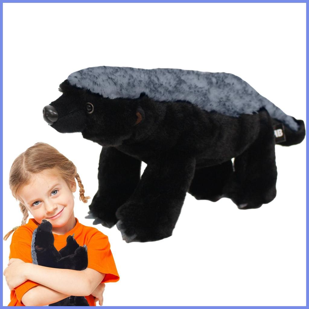 Badger Sang Trọng Thoải Mái Mật Ong Badger Sang Trọng Nhồi Bông Mật Ong Đen Badger Động Vật Giáo Dục