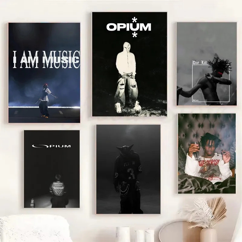 O-Opium Rap Playboi Carti Poster Poster In Giấy Nhà Phòng Khách Phòng Ngủ Lối Vào Quán Cafe Tranh Ng