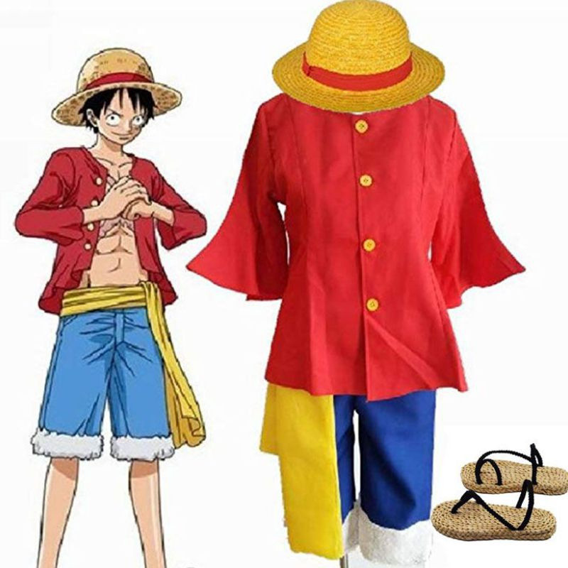 Trang Phục Cosplay One Piece Monkey D Luffy Thế Giới Mới - Phù Hợp Halloween và Lễ HộiAnime FVEA